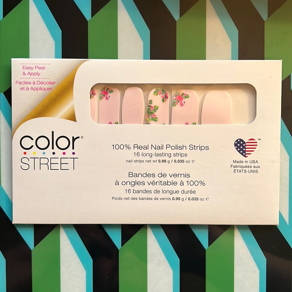 Color Street 100% Real Nail Polish Strips- Flamin-goals